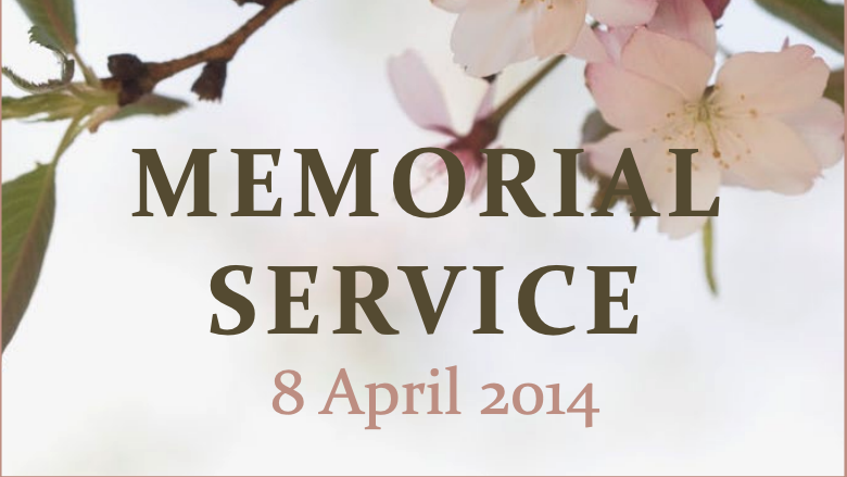 Memorial Service 2014