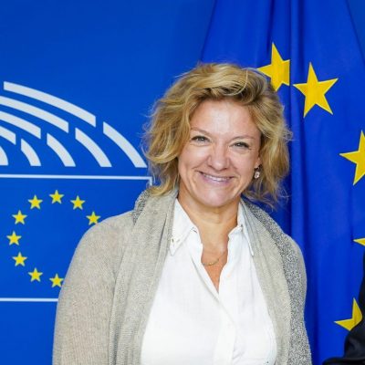 EP-092358A_Sassoli_Frassoni_DAINA David SASSOLI - EP President meets with Monica FRASSONI